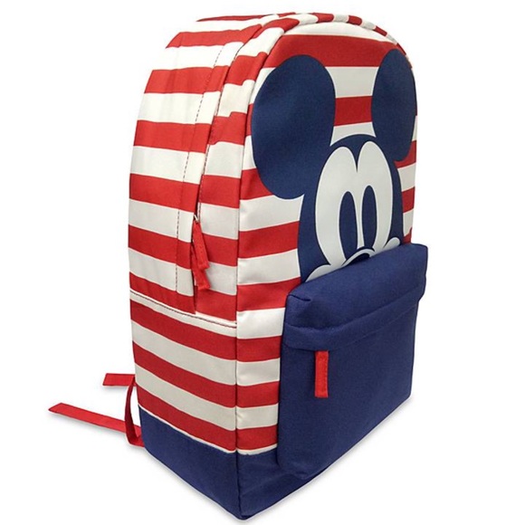 Mickey Mouse Striped Backpack - Picture 3 of 4